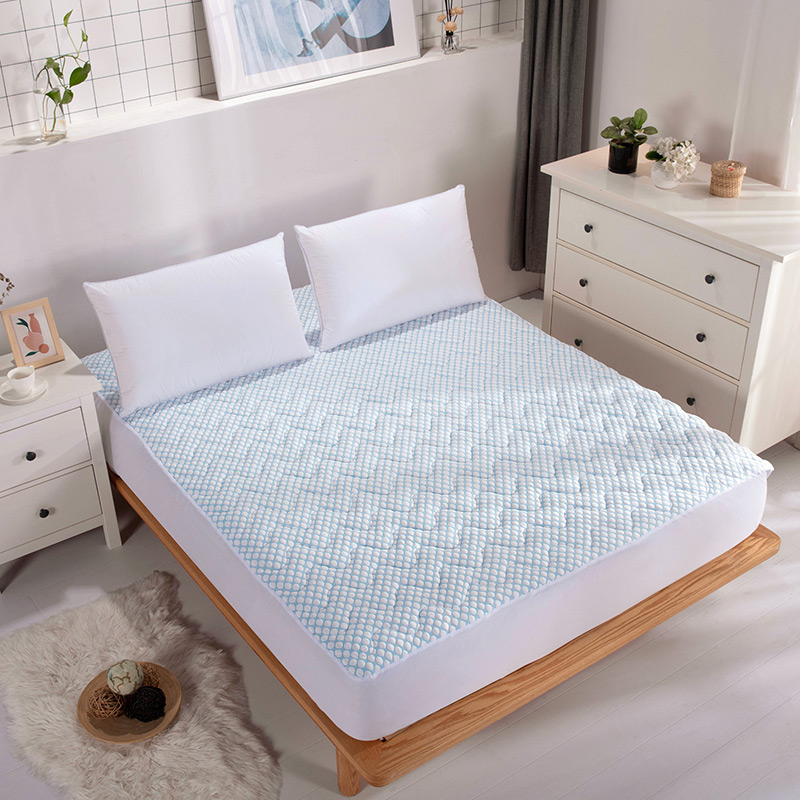 Cooling breathable Jacquard removable comfortable quilted mattress pad