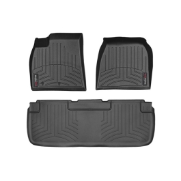 KIWI MASTER Floor Mats Compatible for 2014-2017 Jeep Wrangler JK 2-Door Front & Rear Row TPE <a href='/floor-liner/'>Floor Liner</a>s All Weather Protection Slush Mat Black | CarPartsMatch.com