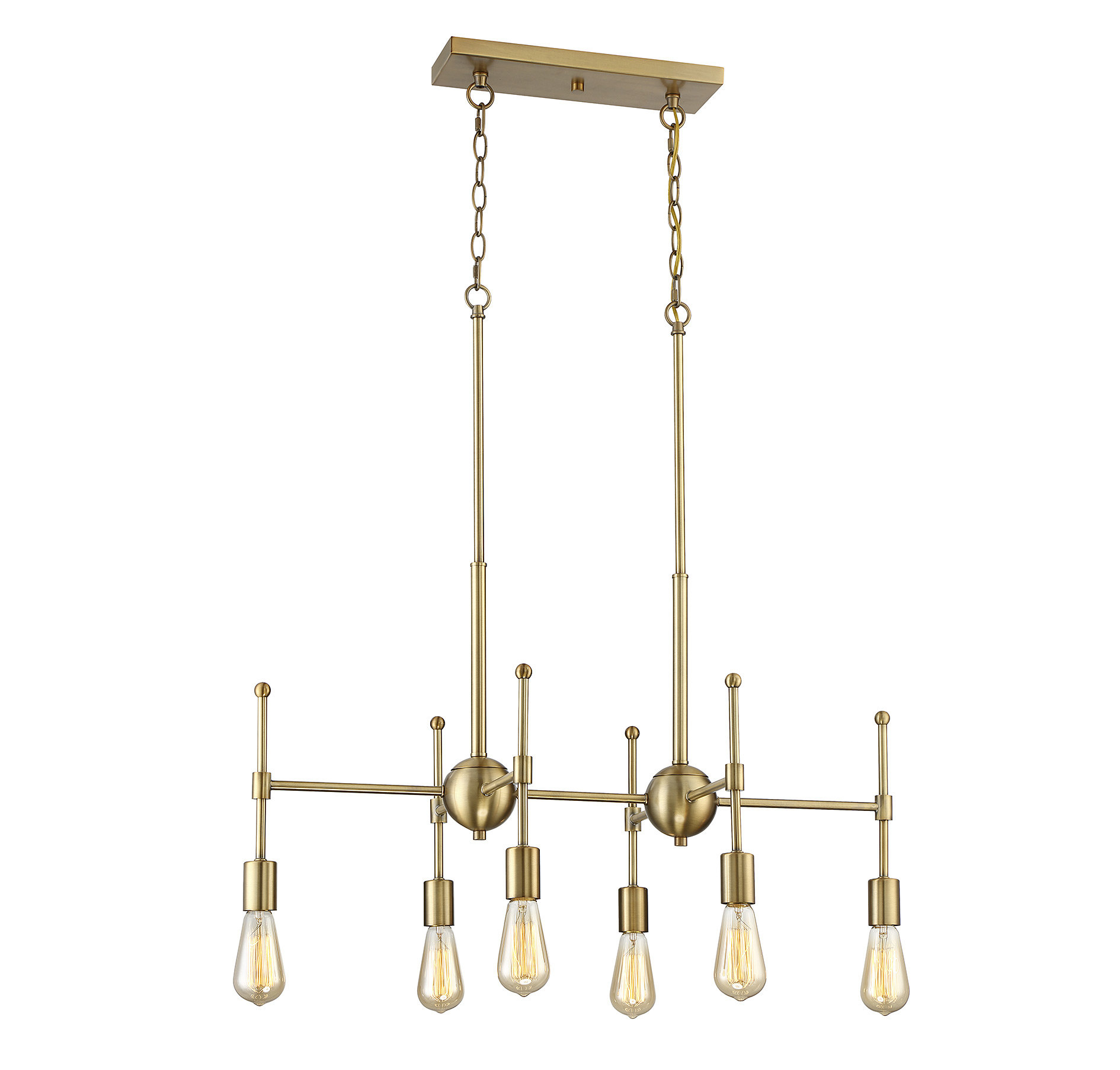 Exposed Bulb <a href='/brass-pendant-light/'>Brass Pendant Light</a>ing - Pendants, Hanging Lights & Lamps | Lumens