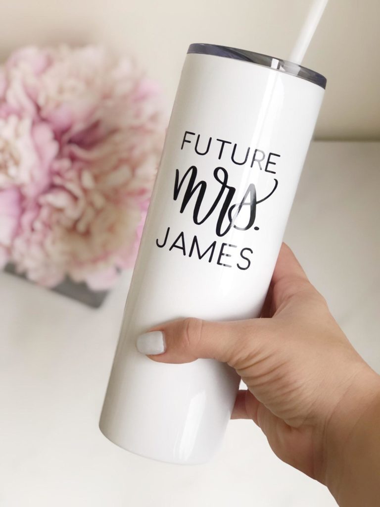 Future Mrs Tumbler- Personalized Skinny Tumbler- <a href='/stainless-steel-tumbler/'>Stainless <a href='/steel-tumbler/'>Steel Tumbler</a></a>- Future Mrs Gift- Future Mrs- Just Engaged Gift- Dishwasher Safe