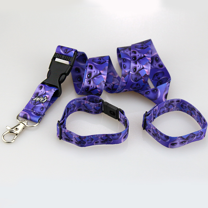 No Minimum Order OEM ODM Manufacturer Promotional Custom Printed Neck Polyester Cute Lanyard With Logo Free Sample