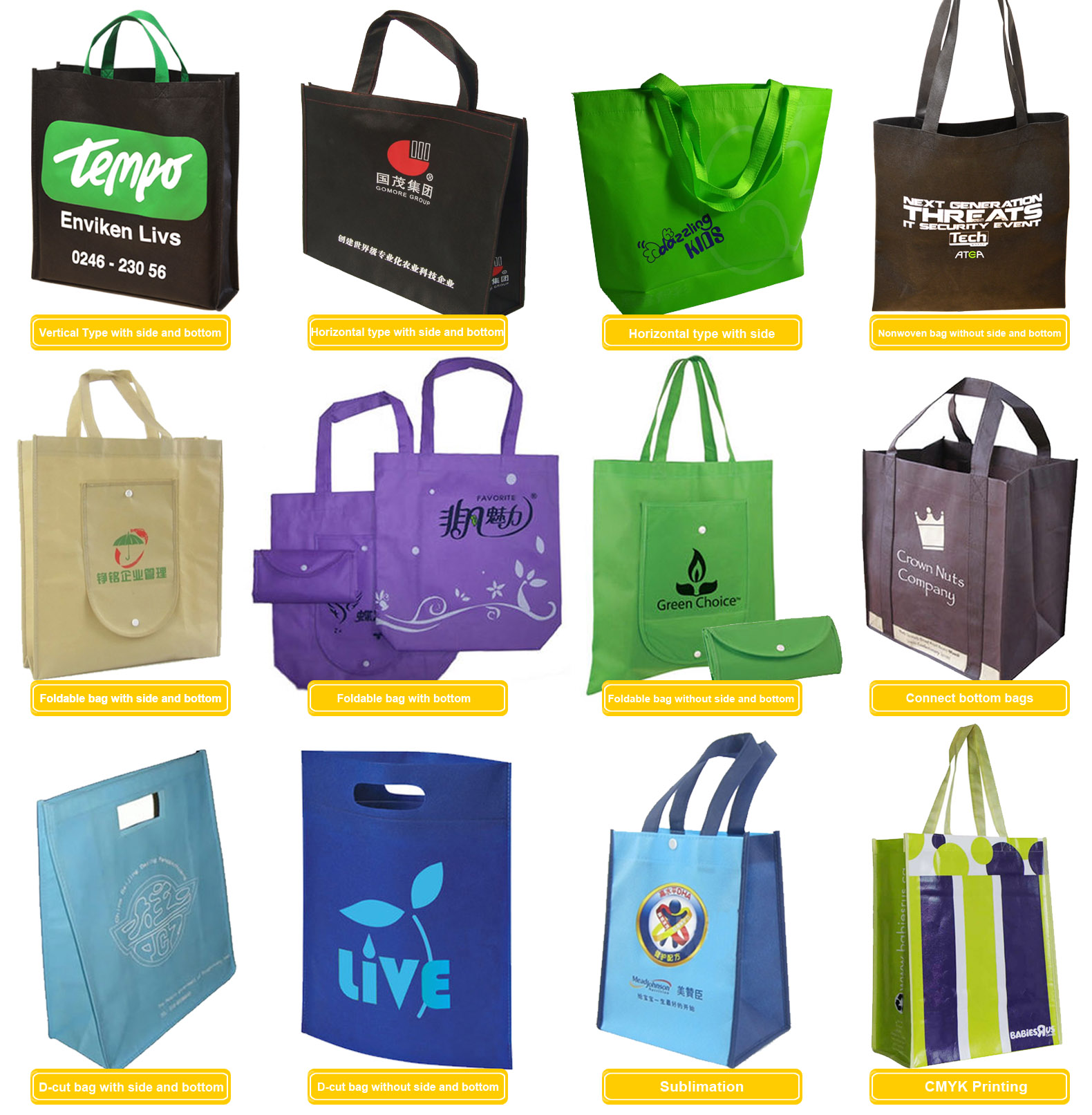 Non-woven bag sytle