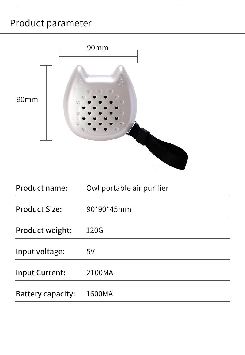 Nano negative ion purifier