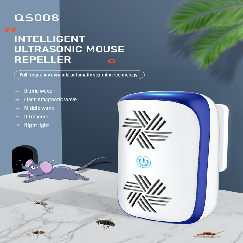 Factory Direct Ultrasonic Rat/Mouse Repeller -Intelligent Frequency Conversion Technology