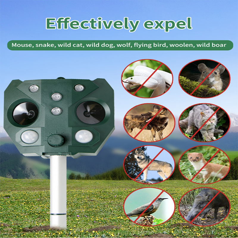 Factory Direct Outdoor Solar Ultrasonic Snake & <a href='/pest-repel/'>Pest Repel</a>ler - Safeguard Your Yard!