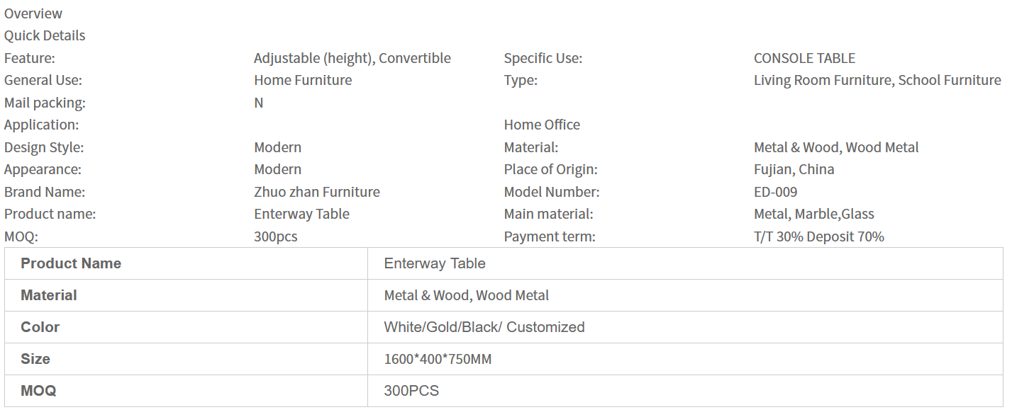 Professional Manufacturer Entryway Table Wooden Console Tables For Entryway